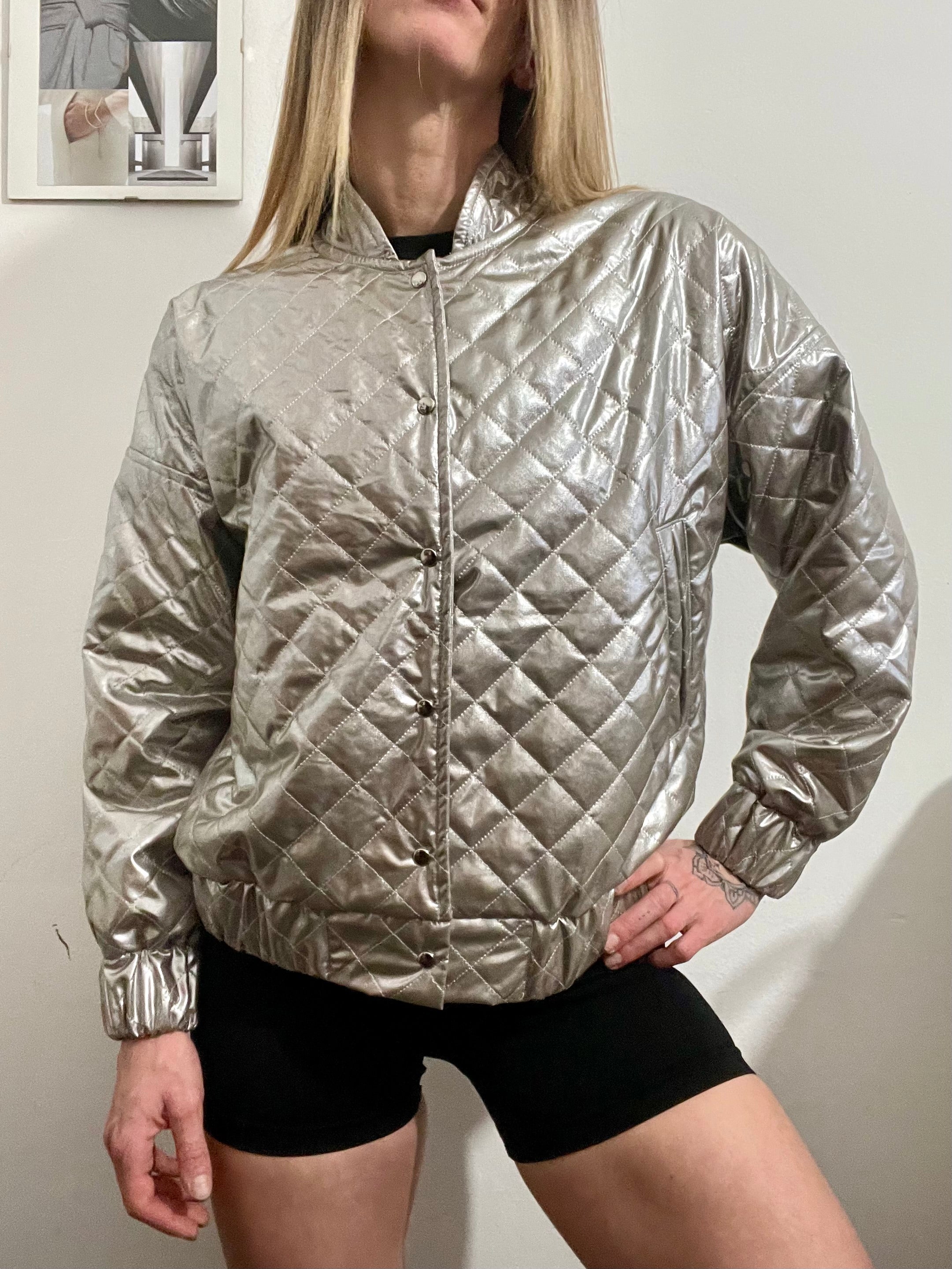 Bomber Jacket Argento