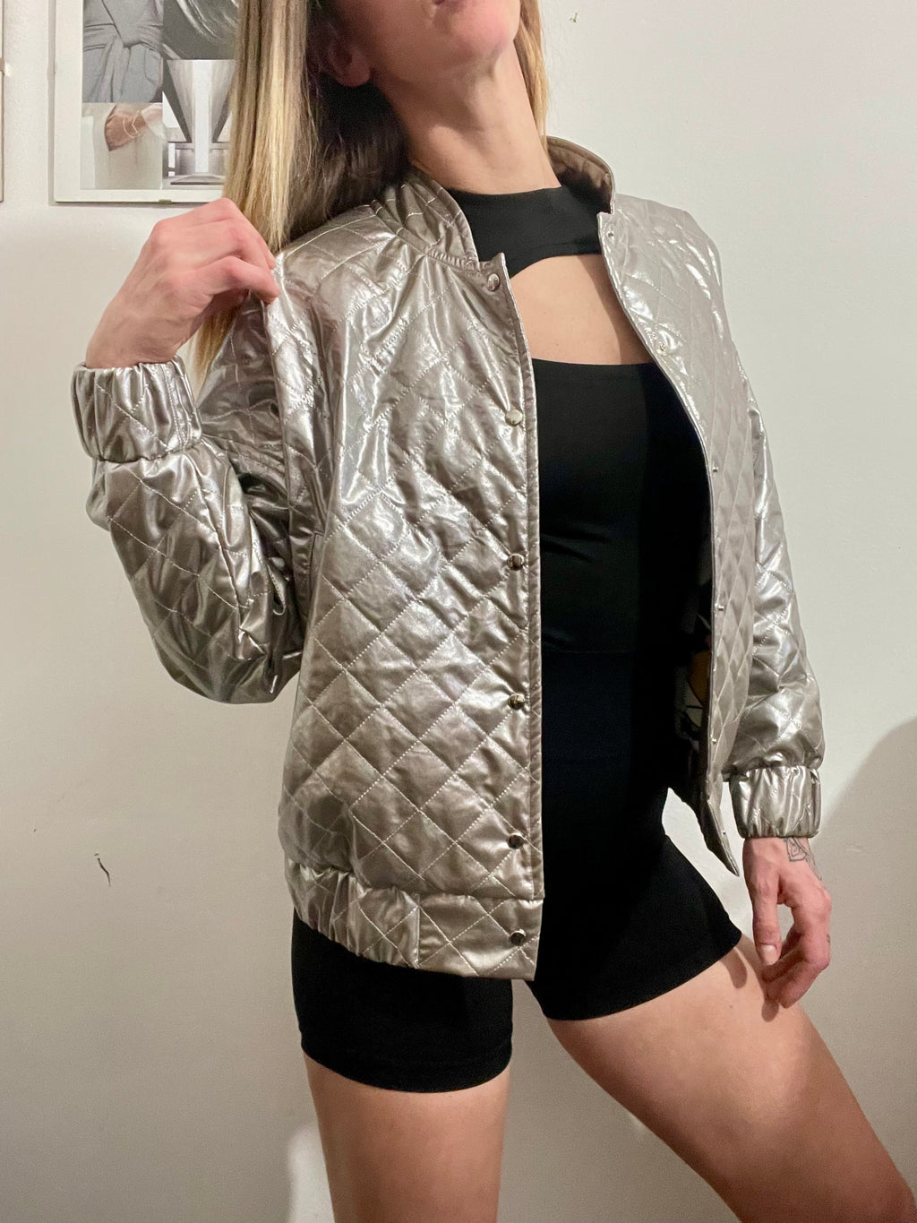 Bomber Jacket Argento
