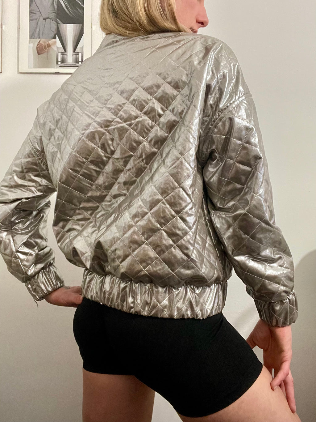 Bomber Jacket Argento
