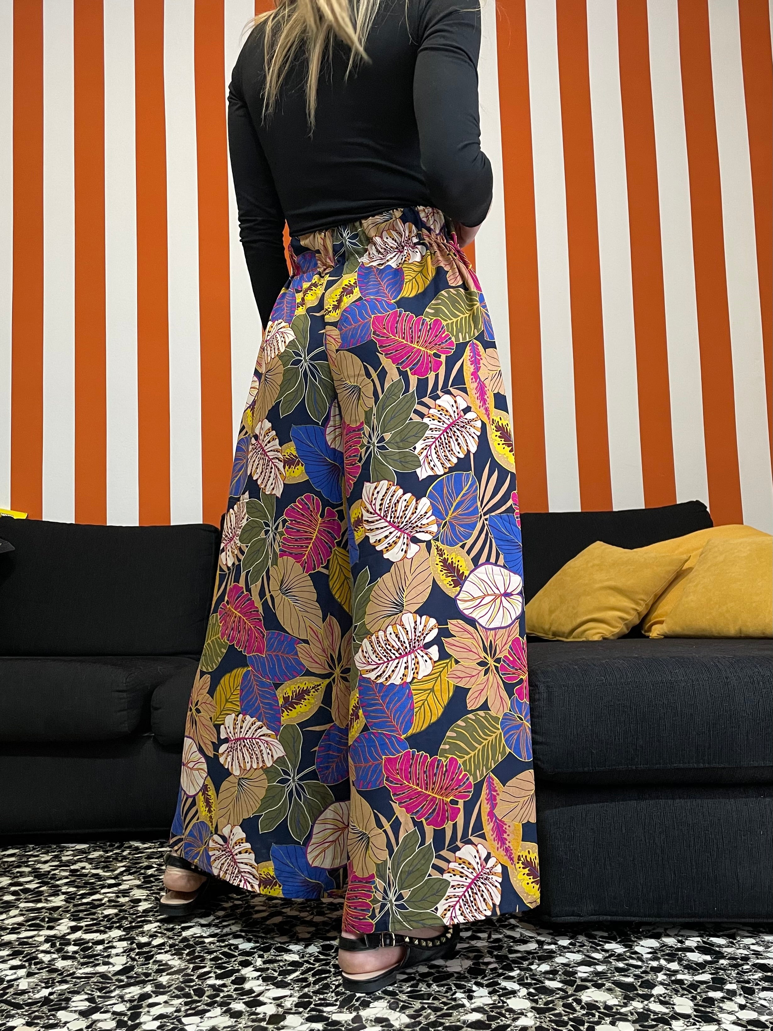 Pantalone Giulia Tropicale Multicolor