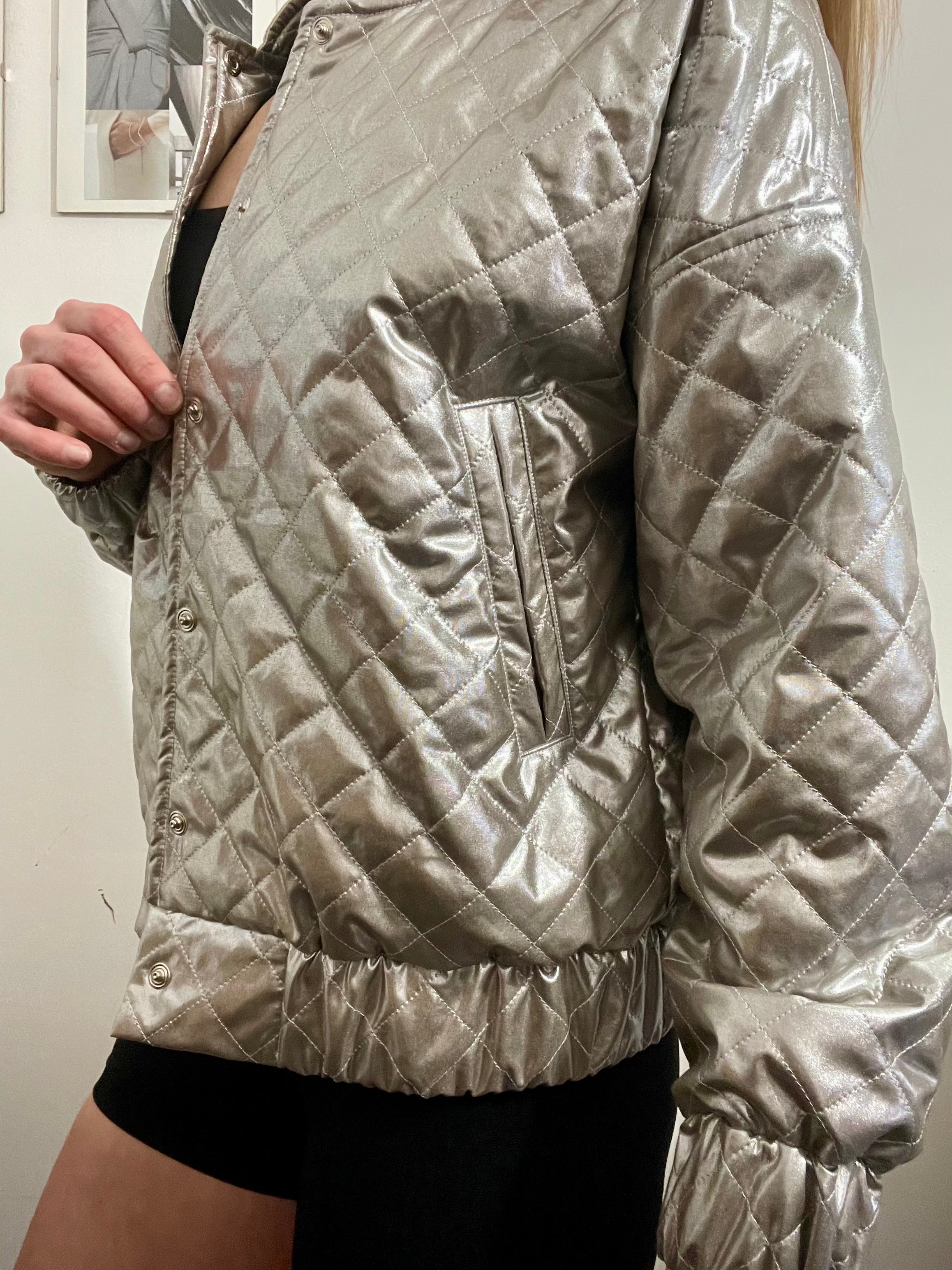 Bomber Jacket Argento