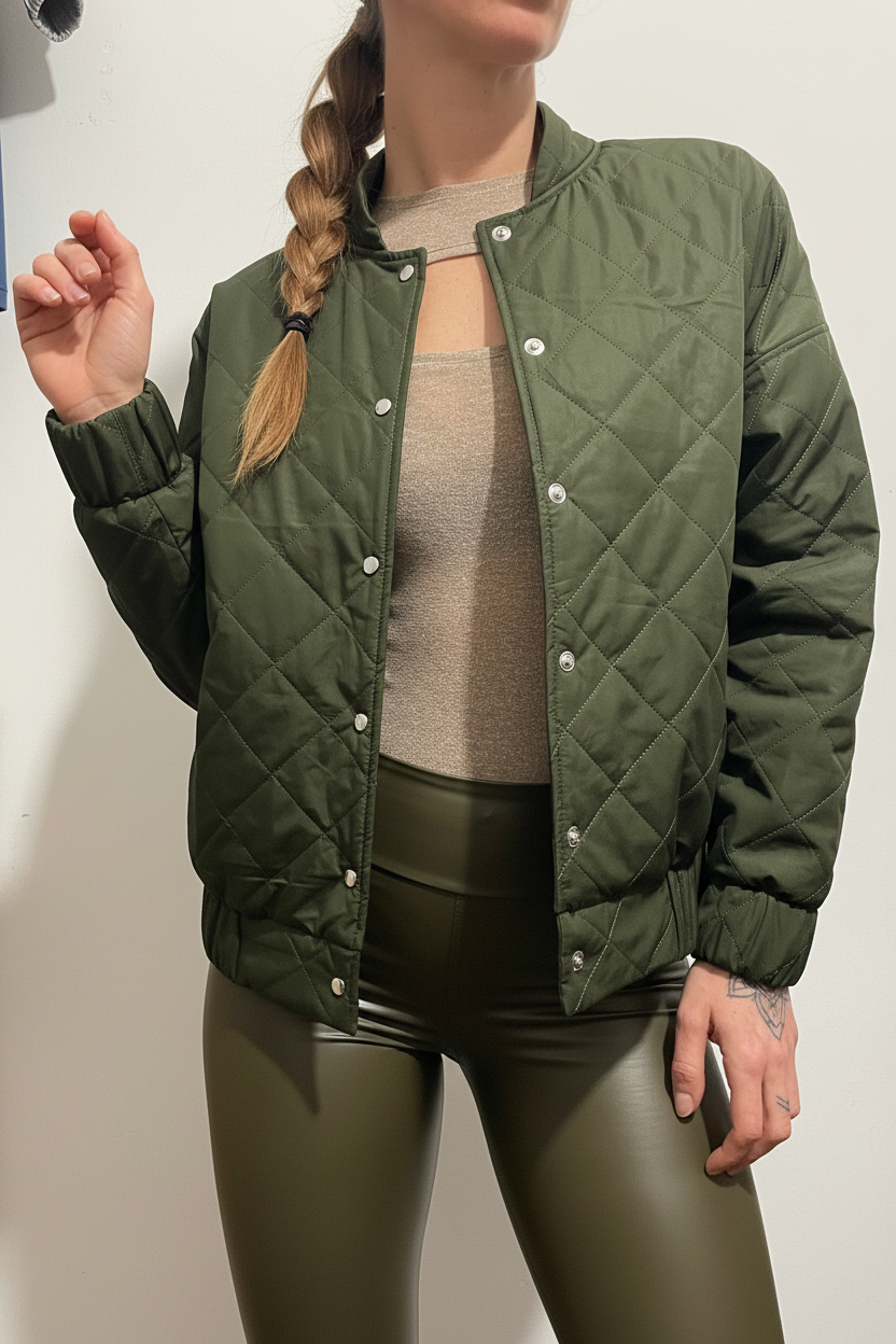 Bomber Jacket Verde Militare