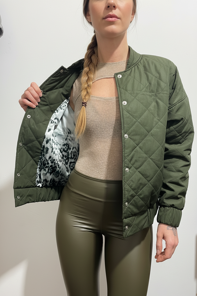 Bomber Jacket Verde Militare
