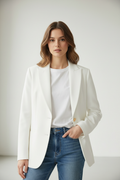 Blazer bianco - dettaglio upper body