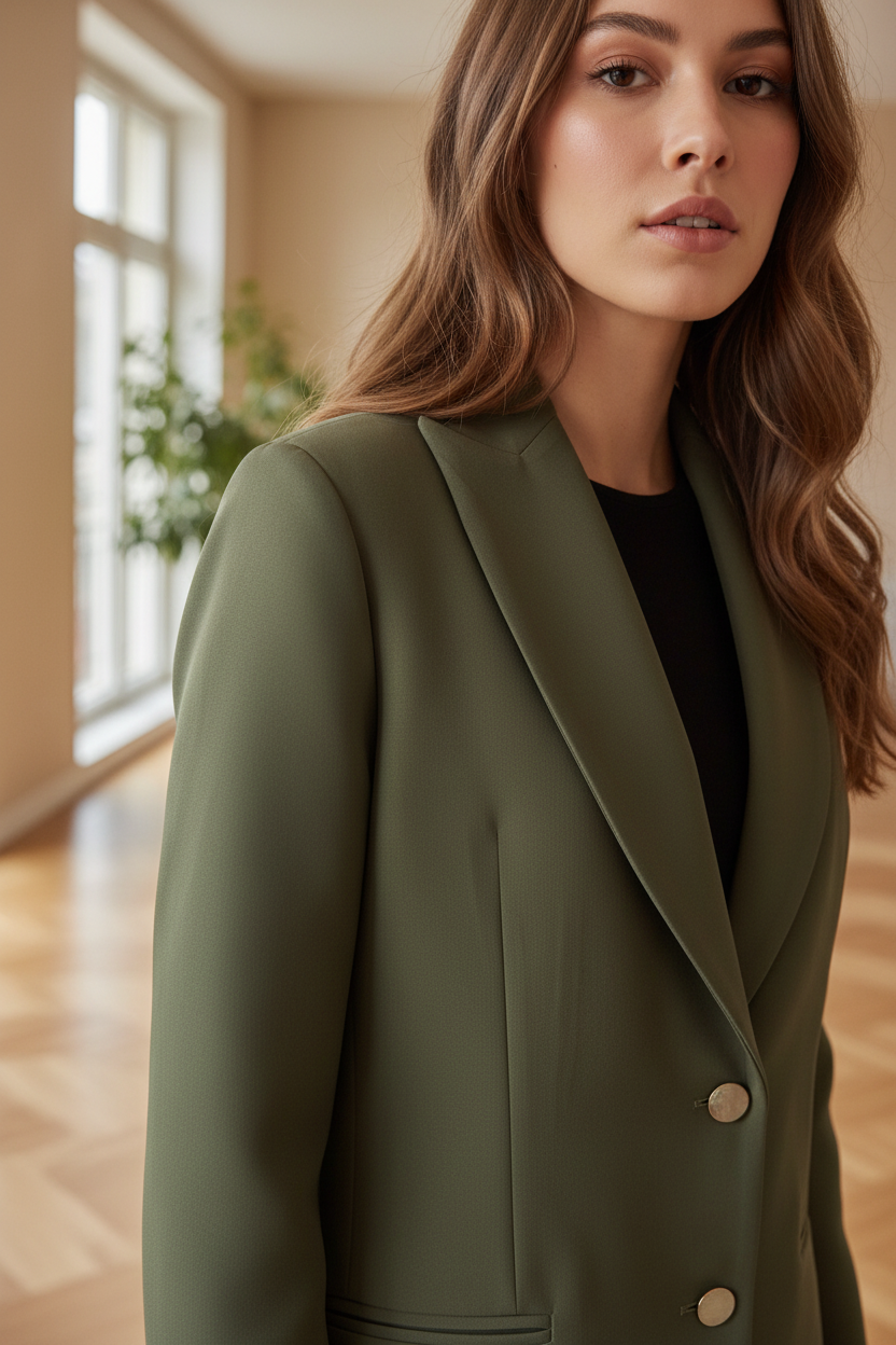 Blazer - dettaglio collo a scialle