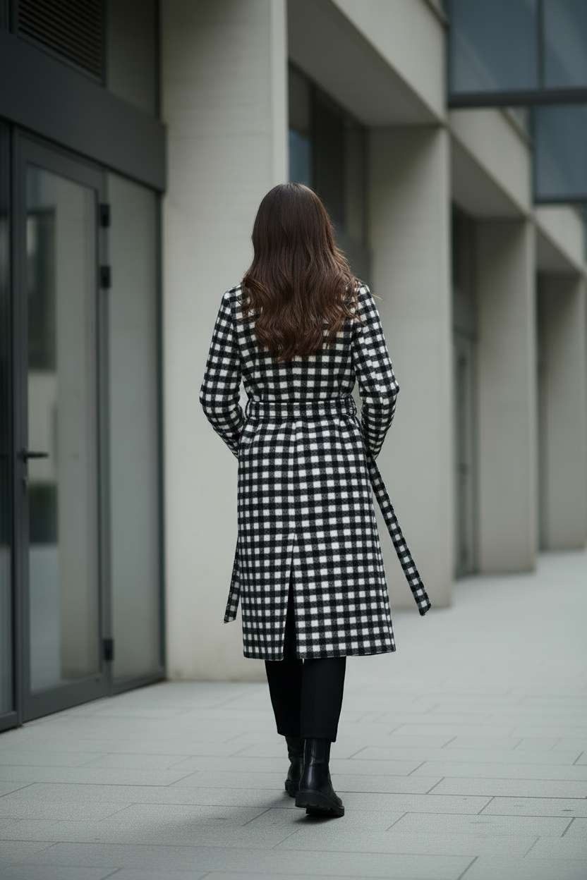 Cappotto vichy retro - walking away