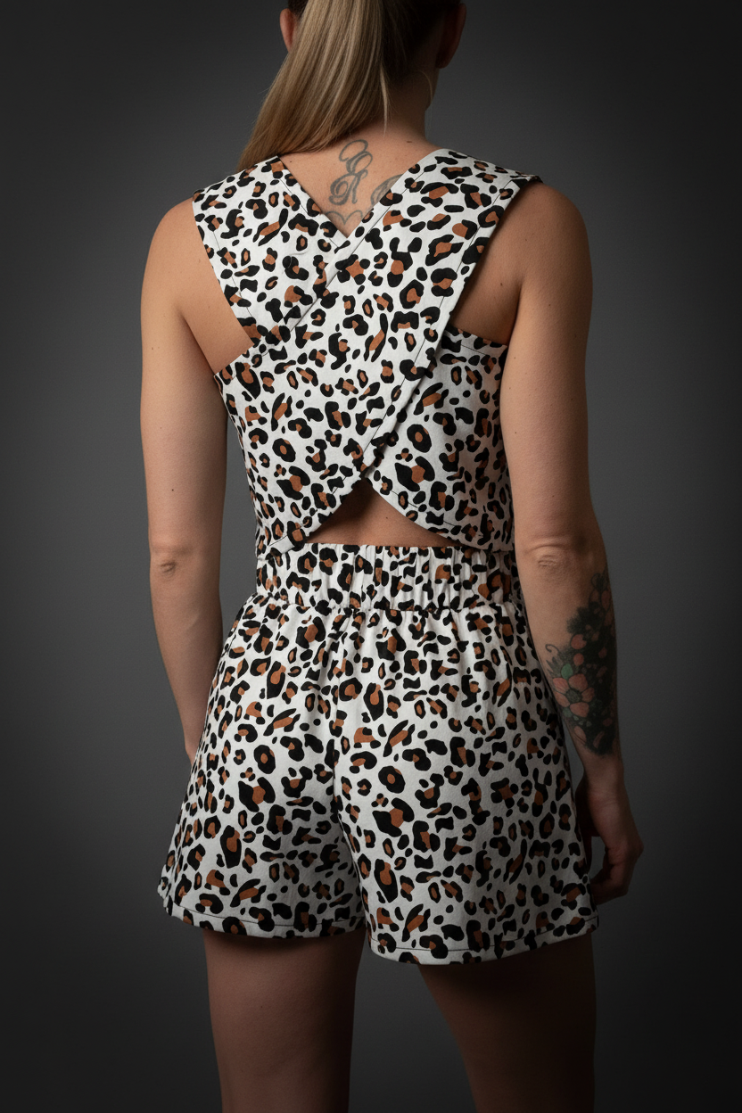 Coordinato leopardato - retro