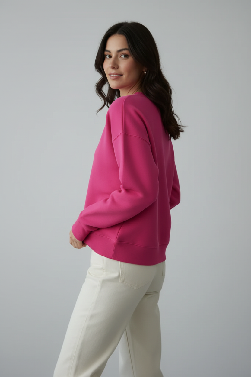 Felpa rosa con nuova posa
