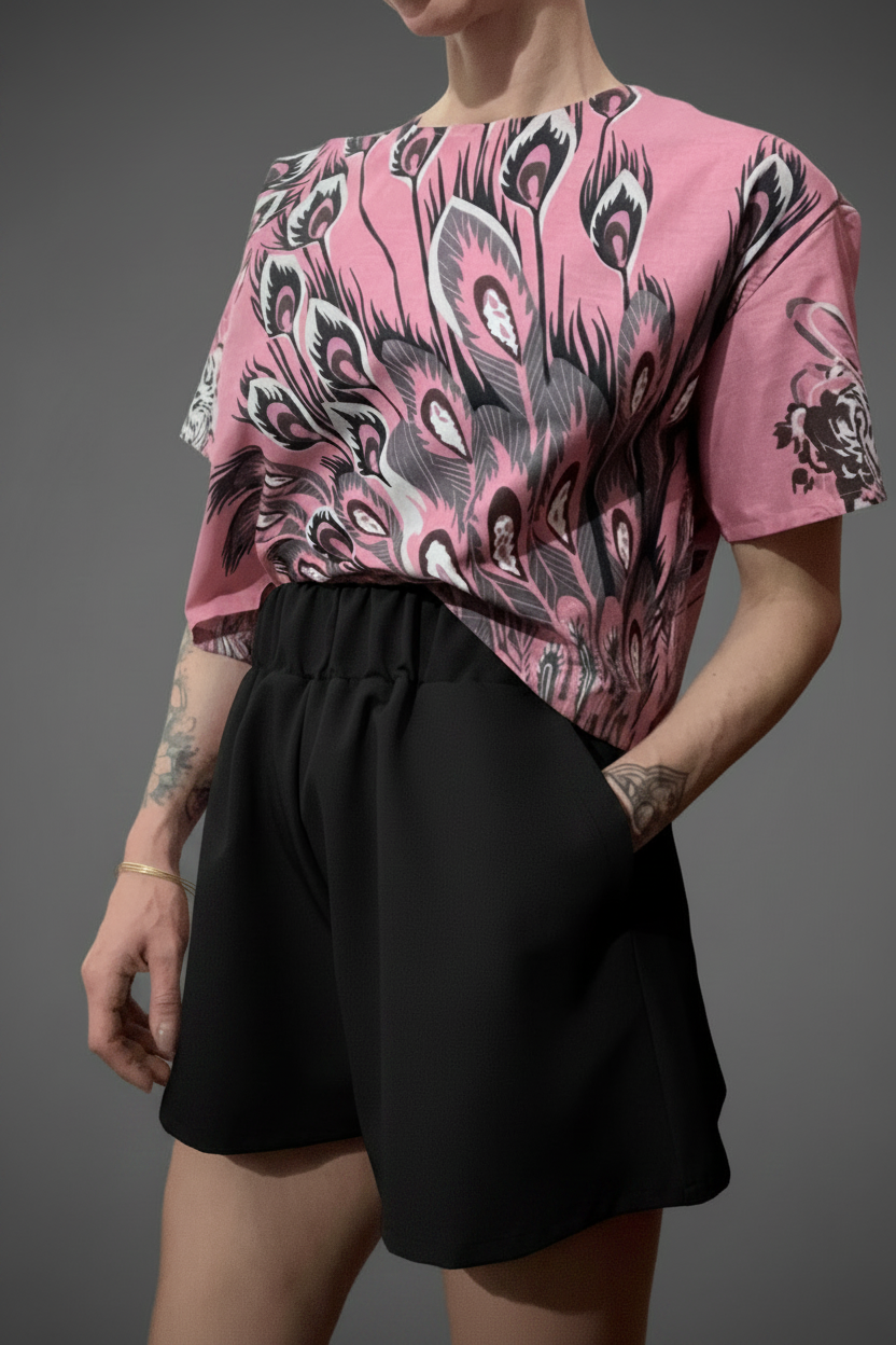 Shorts neri – laterale mano in tasca